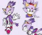 Blaze τη γάτα, μια πριγκίπισσα και ένας από τους φίλους του Sonic